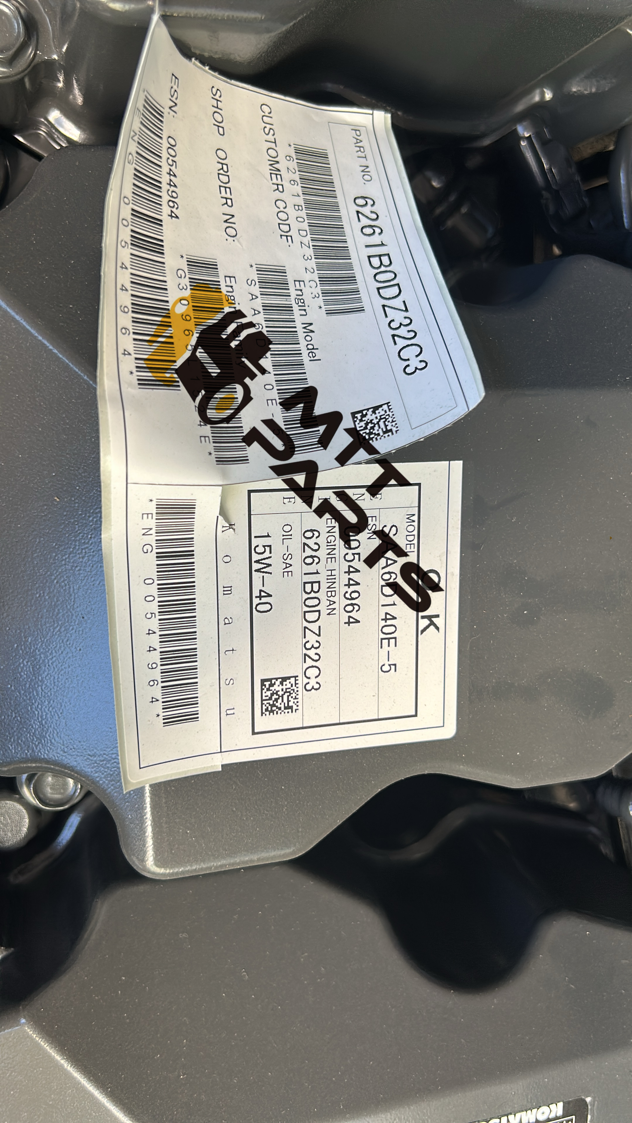 Genuine SAA6D140E-5 Diesel Engine for Komatsu PC650-8 PC600-8 Excavator 600-4621-203